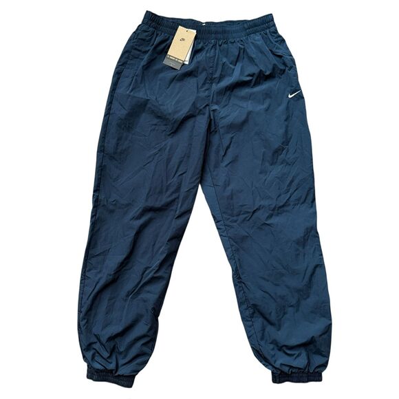 NWT Nike Women's oversized fit mid rise full length UPF 40 Blue Trackl pants - Picture 1 of 3
